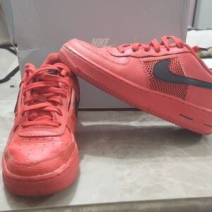 Nike Vibrant Red Shoes with Black Logo